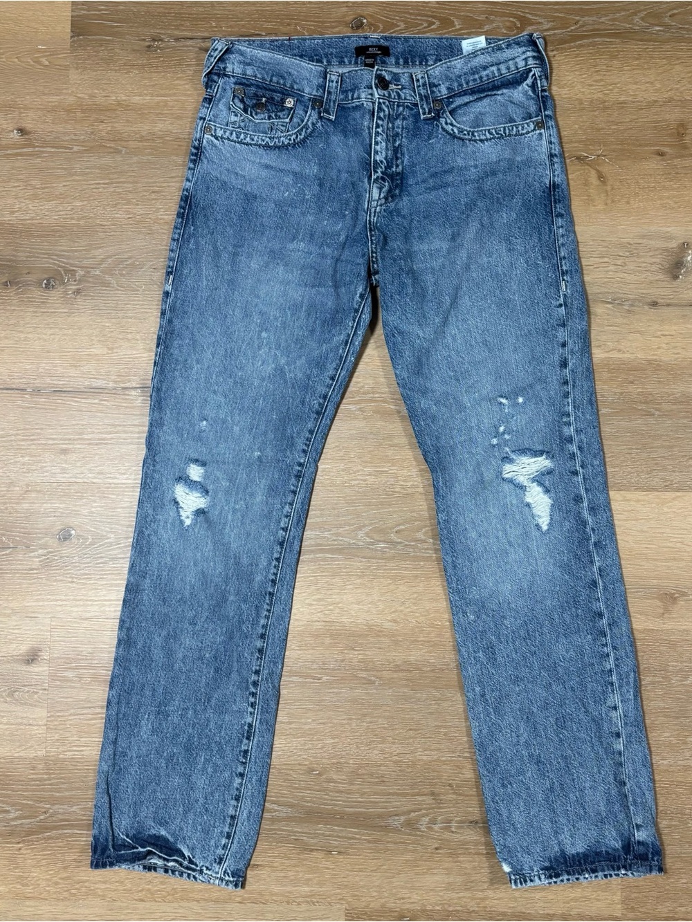 True Religion Ricky Relaxed Straight Men’s Jeans Navy Blue Size 36x32 34 on tag